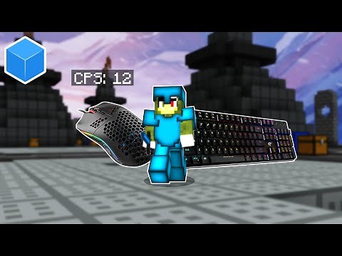 Skywars Cubecraft Keyboard & Mouse Sounds Gameplay (150+ FPS)