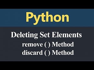 Deleting Set Element in Python (Hindi)