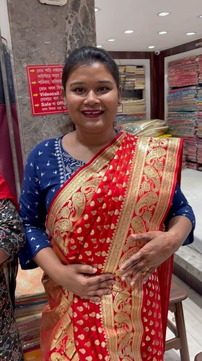 29K views · 302 reactions | Your Best look for your memorable day of life. Try your Bridal look at Sahababu’s Adi Dhakeswari. College Street & Bardhaman. #TumiAnanya #banarasisaree | Adi Dhakeshwari - College Street | Facebook
