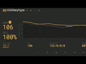 🖥️ Mastering Typing Speed – 106 WPM Typing Challenge!
