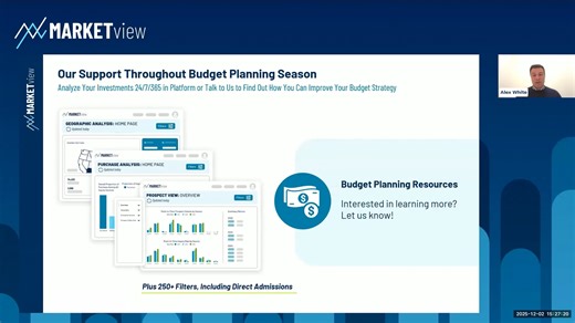 Prospect View and Budget Planning_Alex White