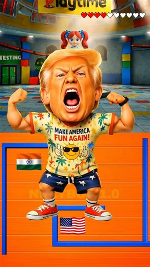 Maze Battle: Netanyahu Vs Trump, Modi & Khaminei😱🤯 #shorts #trump #mazechallenge #modi #garrysmod