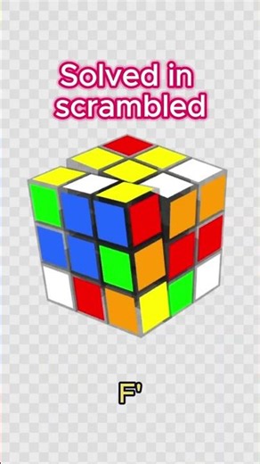 Rubik Cube 3x3: Solved in scrambled Pattern 🎭