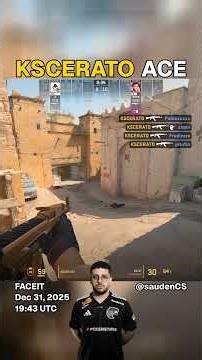 KSCERATO - ACE | FACEIT CS2 Highlight | Dec 31, 2025 19:43 UTC | Dust2