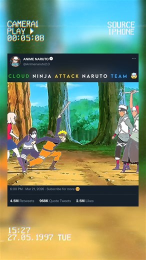 cloud ninja vs naruto team 🤯😱 #narutoshippuden #animeshorts #naruto #sai #shorts