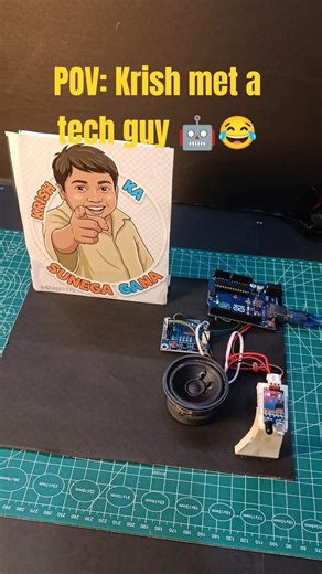 Krish ka Sunega Gana Meme 🤖 | Arduino Tech Version | Robotics Experiment #shorts #arduino