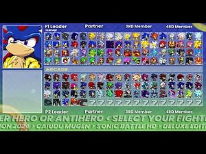 List of characters in Sonic Battle HD deluxe edition