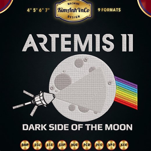 Embroidery Patch Artemis II NA/SA Space Program Mission Patch - Etsy