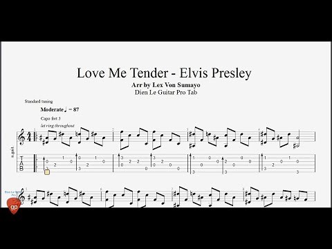 Love Me Tender - Elvis Presley - Guitar Pro Tab