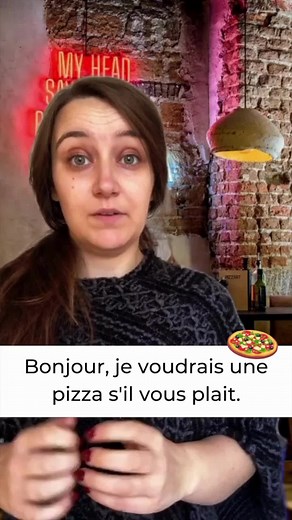 French conversation at the pizzeria #frenchlessons #frenchlearners #frenchvocabulary #ohlalafrenchcourse