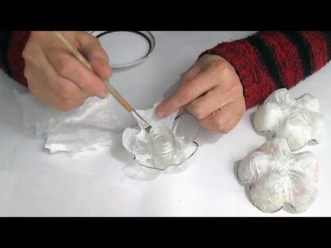 DIY Plastic Pipe and Napkin Craft