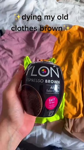 Transforming Clothes with Dylon Fabric Dye Espresso Brown