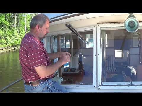 Boat Windshield wiper motor replace