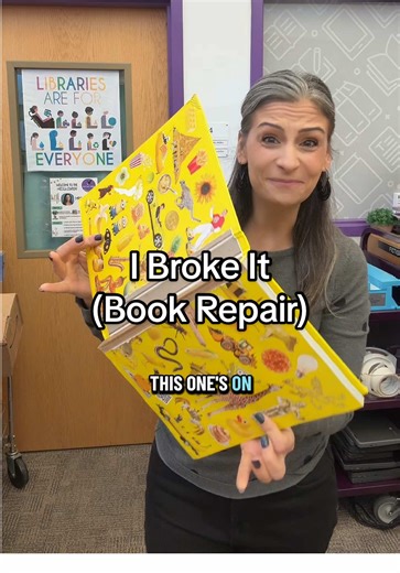 This was on hold when I catalogued it! So, yes, today IS going to be a good day! ✨ 💕 #bookrepair #asmr #fix #library #book