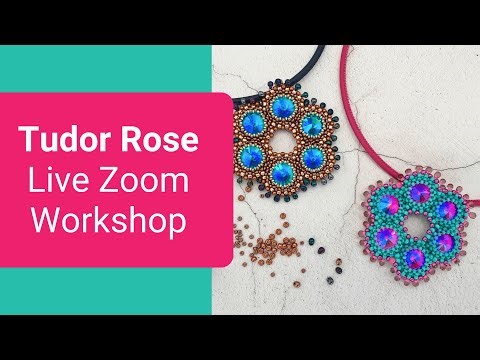 ✨ Make my Tudor Rose Pendant - Project Preview (Right angle weave)