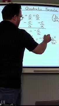 Derive the Quadratic Formula #maths #quadraticformula #solvingquadraticequations