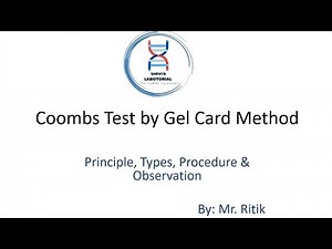 Coombs test by Gel card method #coombstest #gelcard #bloodbank