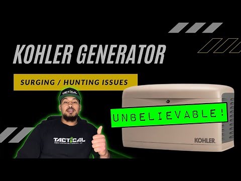 How to fix a Kohler generator with surging and hunting problems. Under speed, overspeed error code.
