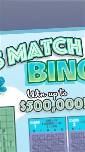 CROSS MATCH BINGO $10 Scratch-Off Social :15