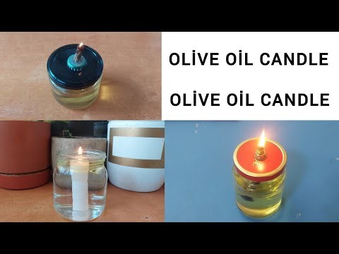 Three ways to make candles with olive oil. A method that very few people know about.