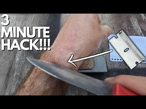 How To Make Any Knife Razor Sharp in 3 Minutes or Less!