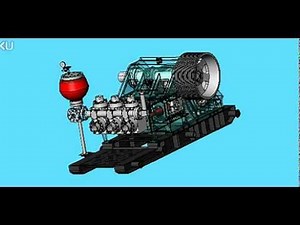 Mud Pump 3D dynamic modeling