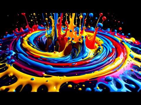 Liquid Abstract Background - 4K Screensaver Wallpaper: No Sound, Copyright Free, Satisfying Hypnotic