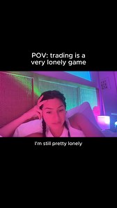 Loneliness in trading is something I really used to struggle with. Here's a clip from a few years ago that I recorded when doing a video check-in. Follow @tori.trades for more! | Tori Trades