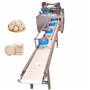 [Hot Item] Puffed Pop Rice Cake Ball Granola Energy Snack Food Bar Making Machine