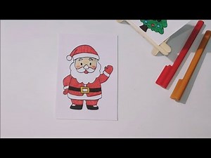 How to draw santa claus step by step | christmas drawing