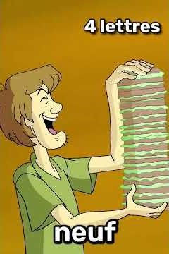 Le générique de Scooby-Doo trié du mot le plus court au plus long #scoobydoo