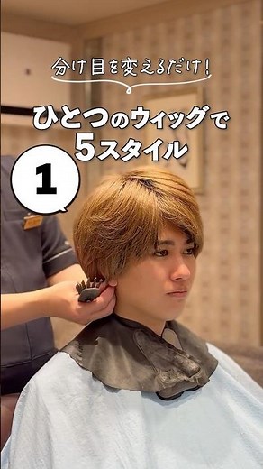 ひとつのウィッグで5スタイル！#shorts #ウィッグ