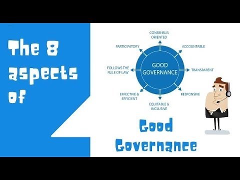 8 aspects of Good Governance (part 2 Good governance)