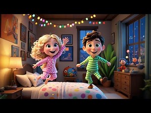 Pajama Dance Party | Bedtime Movement Song for Kids | Nursery Rhymes and Preschool Learning