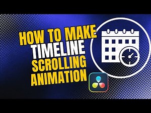 How To Make a Timeline Scrolling Animation in DaVinci Resolve