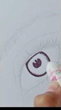 eye 👀 ball drawing using colour pen🥰🥰