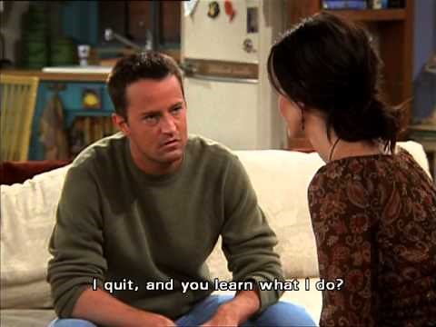 The real job of Chandler Bing !!!