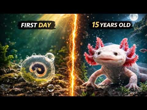 Evolution of an Axolotl: Day 1 to Day 5,000 (Life Cycle)