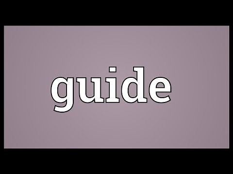 Guide Meaning