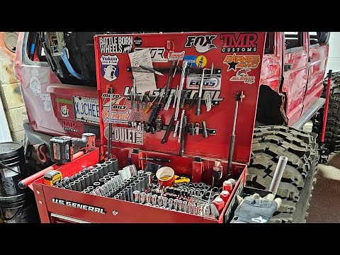 Shop tool cart tour - US General 5 drawer cart + husky toolbox