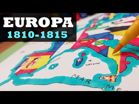 🌍Draw a map of Europe from 1810-1815 with all the empires and kingdoms🌍