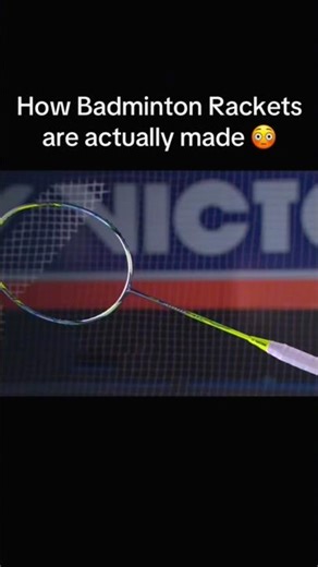 How BADMINTON RACKETS are really made inside the factory 🏸 #howitsmade
