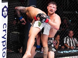 "Let the man pray" - Fans confused as Bryce Mitchell brings a bible inside the octagon after defeating Dan Ige and blames the Maui wildfires on Satan