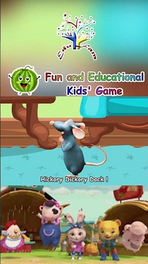 🕰️🐘 Hickory Dickory Dock! | The Mouse & The Elephant! | Funny Animal Songs 🐭✨
