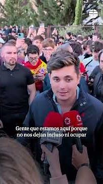 Multitud de policías y manifestaciones por la presencia de Vito Quiles en la Complutense #VitoQuiles