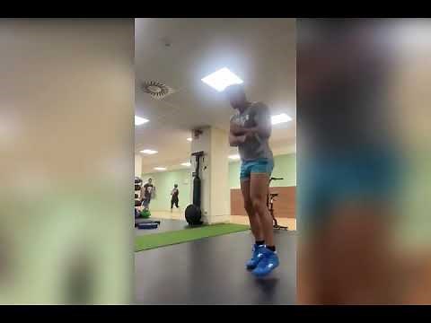 Handsome Model Maximo Garcia Workout