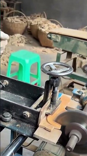 The process of making a comb from wood using a special machine