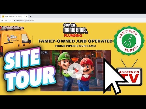 We Called Mario & Luigi Plumbing + Website Tour! (Super Mario Bros. Movie)