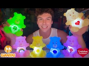 FREE GIFT CARE BEARS 2025 COMPLETE GIRAFFE COLLECTION! PETER TOYS