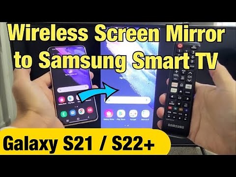 Galaxy S21 / S21+ : How to Wireless Screen Mirror to Samsung Smart TV (No Wifi Needed)